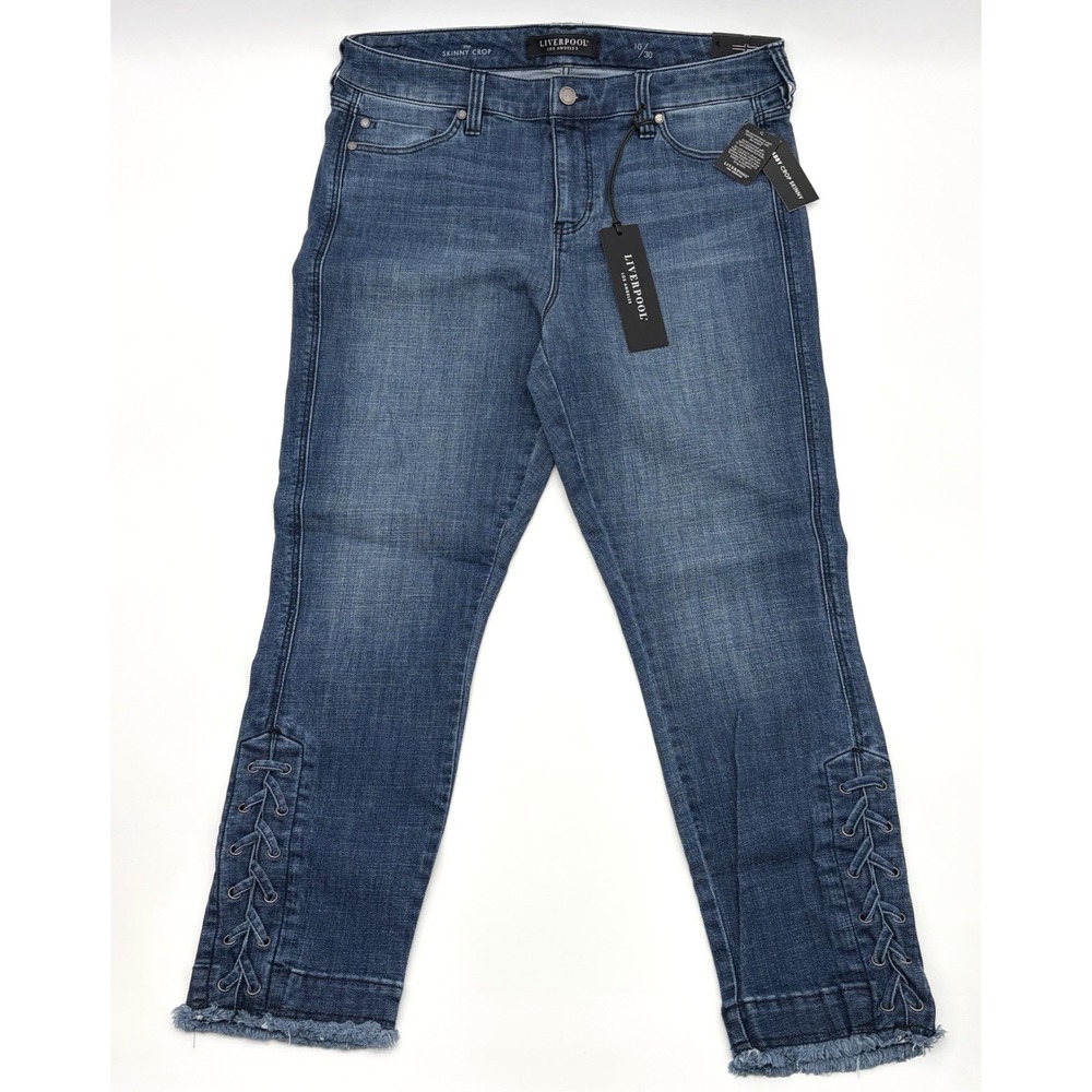 Liverpool Los Angeles Abby Skinny Crop Jeans Women 10/30 Laine Color NWT